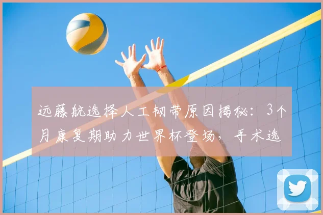 远藤航选择人工韧带原因揭秘：3个月康复期助力世界杯登场，手术选择与恢复时间全解析